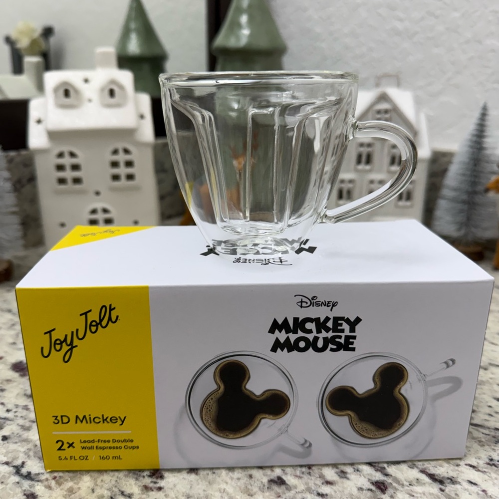 Disney Mickey Mouse JoyJolt Glass Mug Set